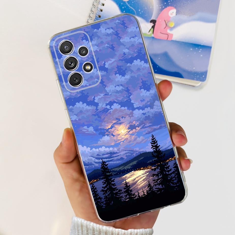 For Samsung Galaxy A32 4G Case Sm-A325F Soft Silicone Stylish Painted Cover Case For Samsung A32 A 32 5G A326B Back Cover Bumper