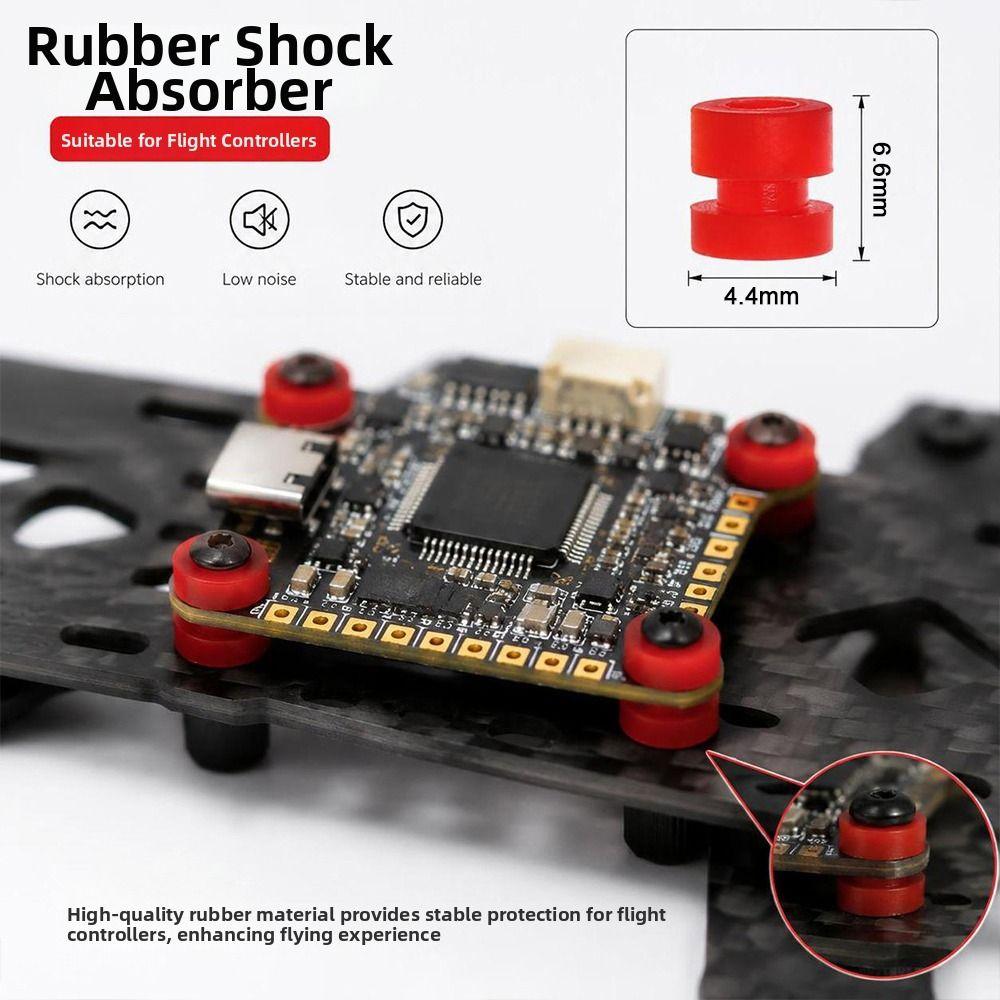 10pcs M2*6.6 Soft Mount Shock 8 Colors Silicone Silencer For F4 F7 Flight Controller FPV Quadcopter