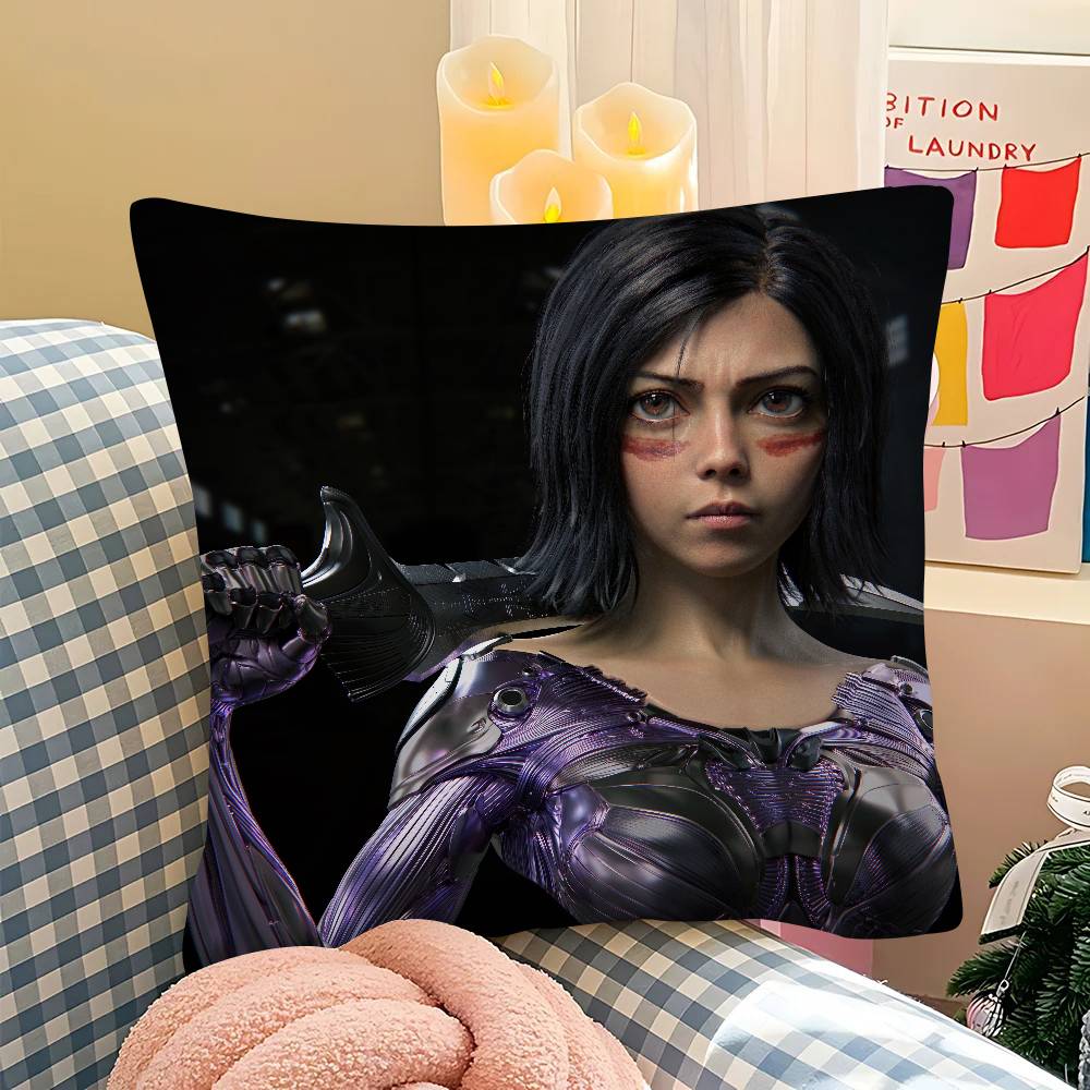 Чехол для подушки Alita Battle Angel Модный квадратный чехол для подушки Спальня Диван Комната Декор в стиле Ins Отдых