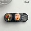 Plastics Contact Lens Case Cute Cartoon Eye Lenses Holder Simple Cosmetic Contact Lens Box  Travel
