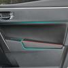 9pcs Real Leather Car Door Panel Armrest Center Box Cover For corolla 2014 2015