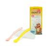Glasslock Baby Temperature Sensing Dual Silicone Spoon 2P Set, Yellow, Pink, 1 Set