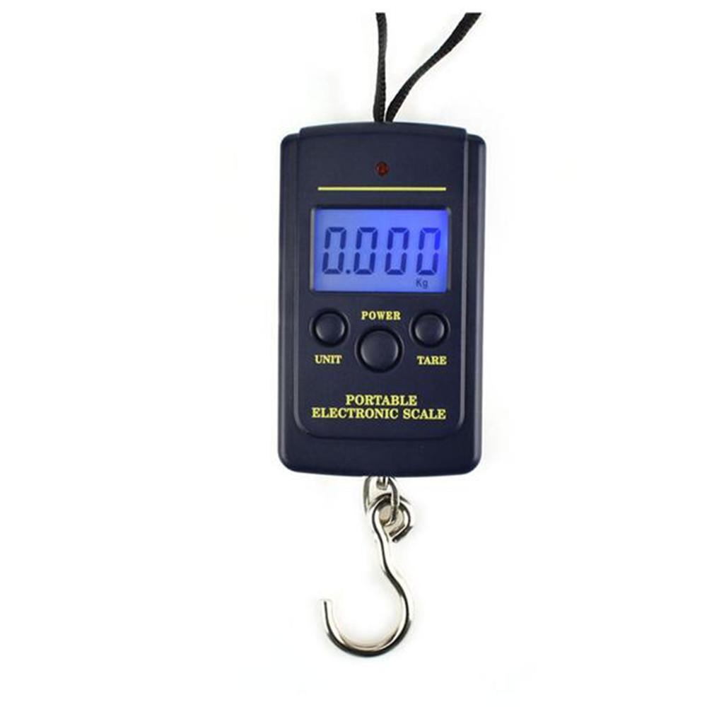 50kg/10g Digital Hanging Scale Portable Luggage Weight Scale Electronic LCD Display Fish Scale with Comfortable Handle Hook