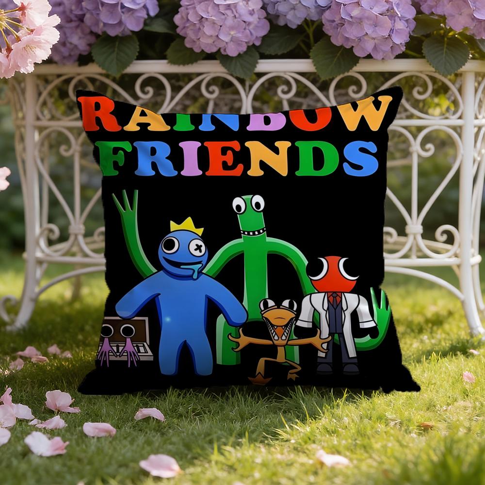 Аниме R-Rainbow F-Friends мультфильм Наволочка для дома и автомобиля Двухсторонний чехол на подушку: Двусторонняя конструкция для максимального комфорта