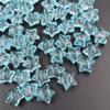Back Hole 10pcs Acrylic Resin For Hair Ring Jewelry Making Accessories Kids Toy Glitter Big Star Beads Transparent Colorful