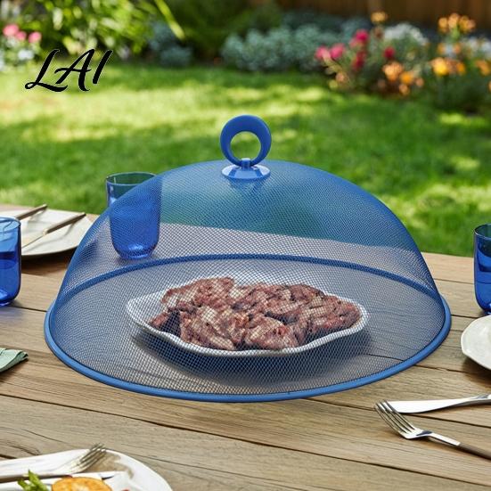 Metal Food Tents for Picnics Mesh Cover with Handle Durable Stainless Steel Protector Tabletop Protection Events Lightweight Tent Dishes And