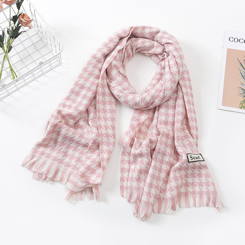 Scarf Women'S Winter Imitation Cashmere Scarf Dongdaemun Plaid Scarf Autumn Scarf