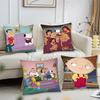 Анимированная F-семейка G-парень Драма Мультяшная наволочка Квадратная подушка Спальня Диван Досуг Комфорт Автомобиль Гостиная Домашнее украшение 40X40