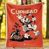Cuphead printed throw blanket—lightweight,soft,warm;versatile blanket for all seasons—perfect as &air-conditioning throw,nap blanket