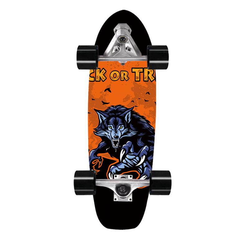 Скейтборд для сёрфинга на суше, мост, клен, имитация сёрфинга, лыжная тренировочная доска 76 см, сёрф-скейт на суше, доска для сёрфинга на суше