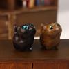 Charming Wooden Kitten Figurine - Handcrafted Cat Decor For Home, Perfect Gift Idea Cat Figurine Cat Accessories