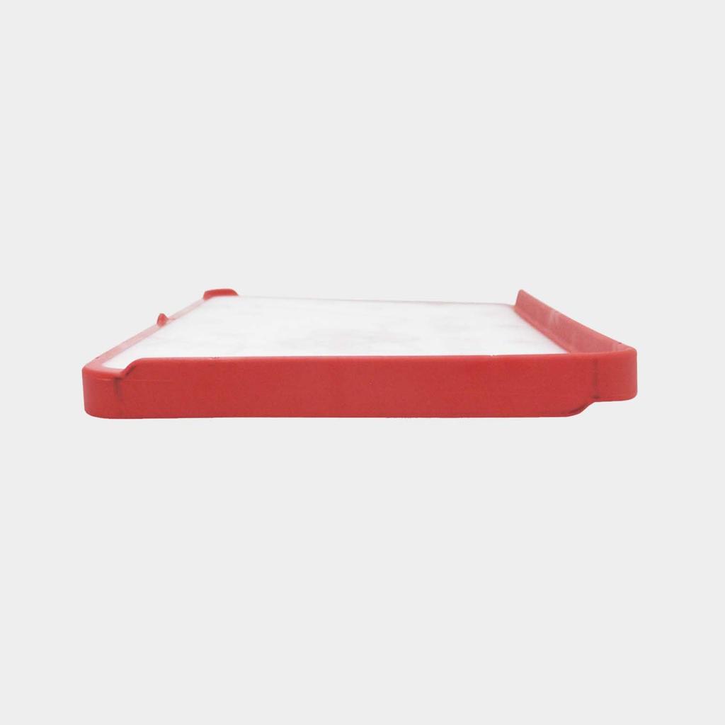 Skater Cutting Board with 21 x Medium Hello Kitty Red Dishwasher Double-Sided Spill-Proof Guard, AG+ Antibacterial, 32.5 cm, Size, Heart, Sanrio,