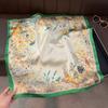 Soft Head Scarf Silk Hijab Foulard Luxury Square Scarf  Women Female