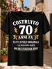 Built 70 Years Ago Italian All Original Parts and Most Still Work Vintage Lightning Birthday Quote Unisex All TShirt