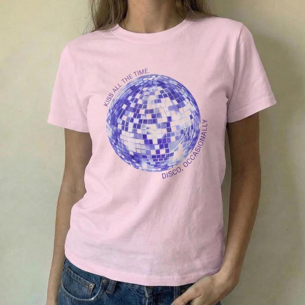 Harry Styles Kiss All The Time Disco Occasionally Disco Ball Graphic Tee, HS Tour Graphic TShirt and kids tshirt, Y2K Concert Top