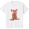 Cowgirl Boots Country Cute Preppy Girls Toddler Kids Women TShirt