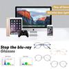 Durable Portable Computer Goggles Ultra Light Frame Oversized Eyeglasses Anti-Blue Light Glasses