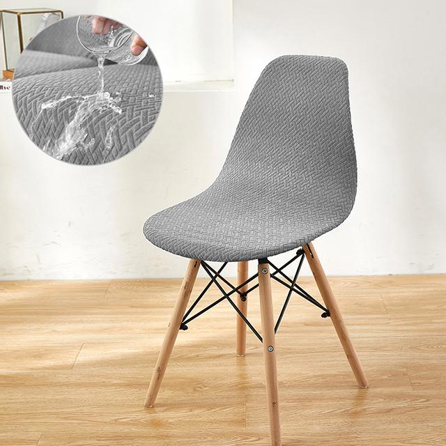 Водостойкие жаккардовые чехлы на стулья из спандекса, спинка, чехол для сиденья для гостиной, офиса, бара, банкета, украшение, пылезащитный чехол, 1 шт.