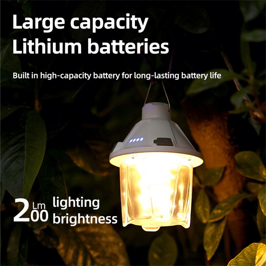 Top Magnetic Power Display Emergency Residential Rechargeable IP54 Waterproof Warm White LED Work Lighting Lantern Lithium