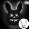 Halloween Luminous Animal Mask Horror Bloody Rabbit Bear Decoration Prop Simulation Fur Mask Role Playing Costume Party Decorati