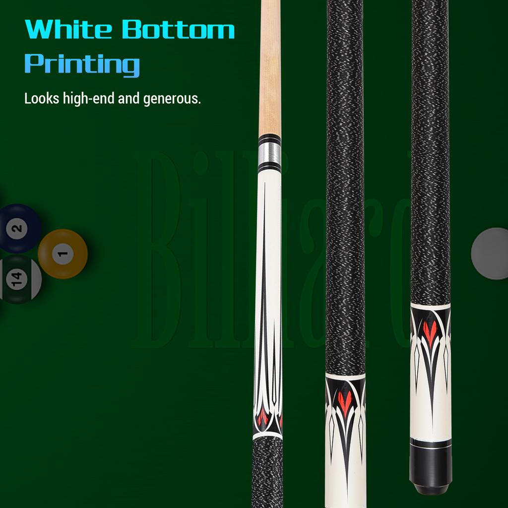 Pool Sticks 147cm   57.9in Maple Fancy Nine Ball Cue Double Section Billiard Design Pool Queue Stick Suitable for Black