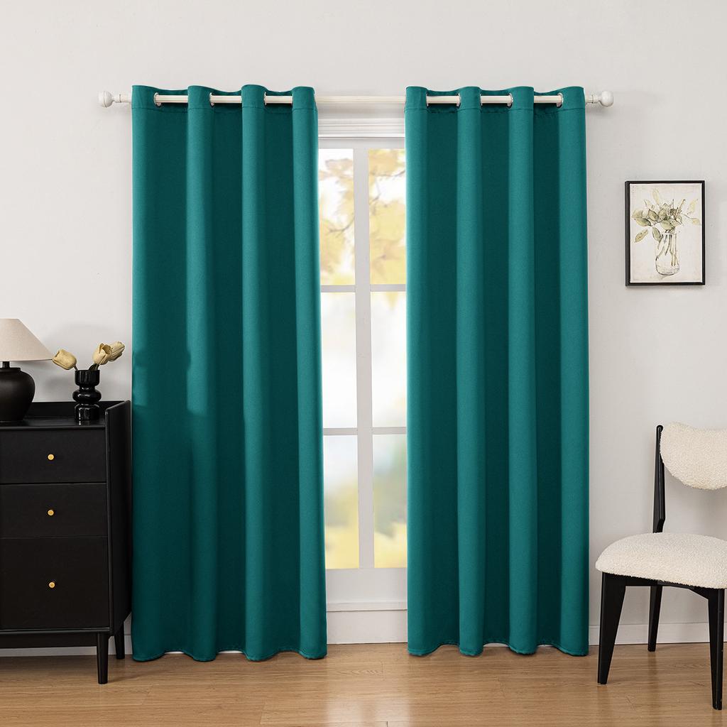 1pcs High-Precision Blackout Solid Color Curtain Cloth Window + Finished Fabric