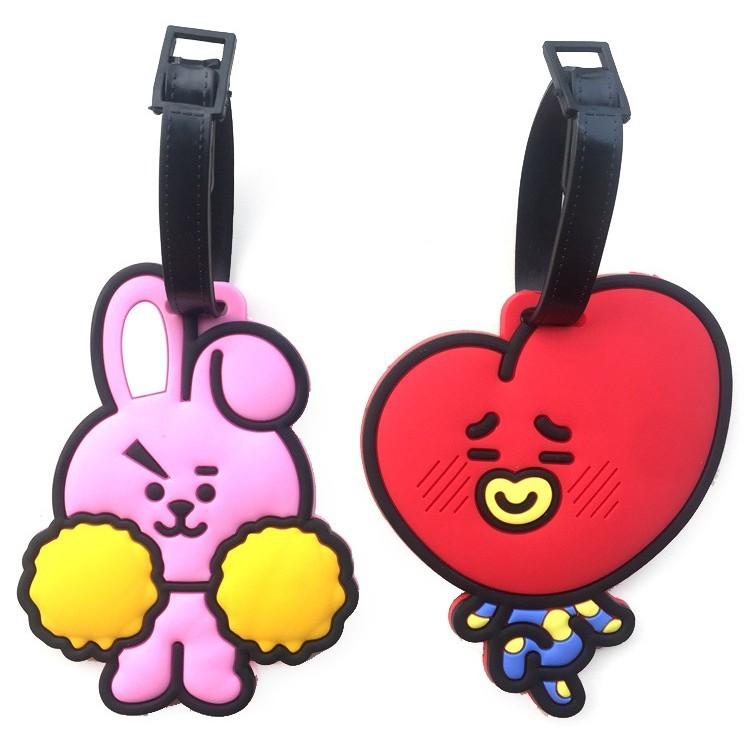 Бангтан Kpop Парни Бтс Bt21 Тата Чимми Куки Ар Джей Коя Манг Шуки Бирка для багажа