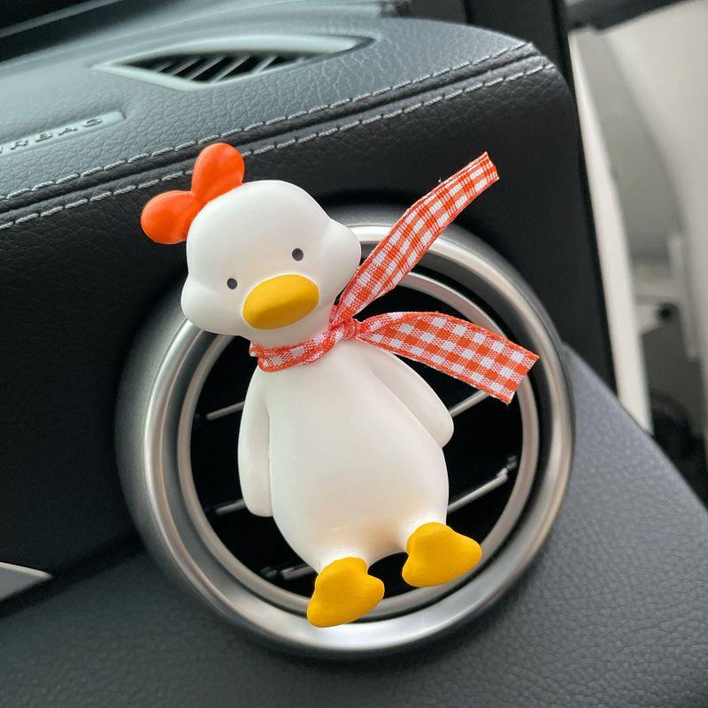 Car Perfume Diffuser, Long-Lasting Fragrance, Cute Duck-Shaped Aroma Stone, Car Interior Decoration Ornament, Automotive Decoration Supplies
