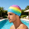 Silicone Swim Cap Non-Slip Swim Cap With Ear Protection Premium Tear-Resistant Summer Beach Vacation Activities For Adults