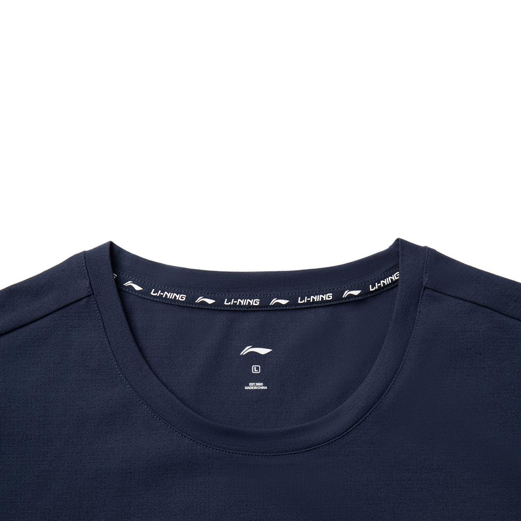 Li Ning Fitness Series T Shirt Men's Midnight Voyage Blue ATSV399-10