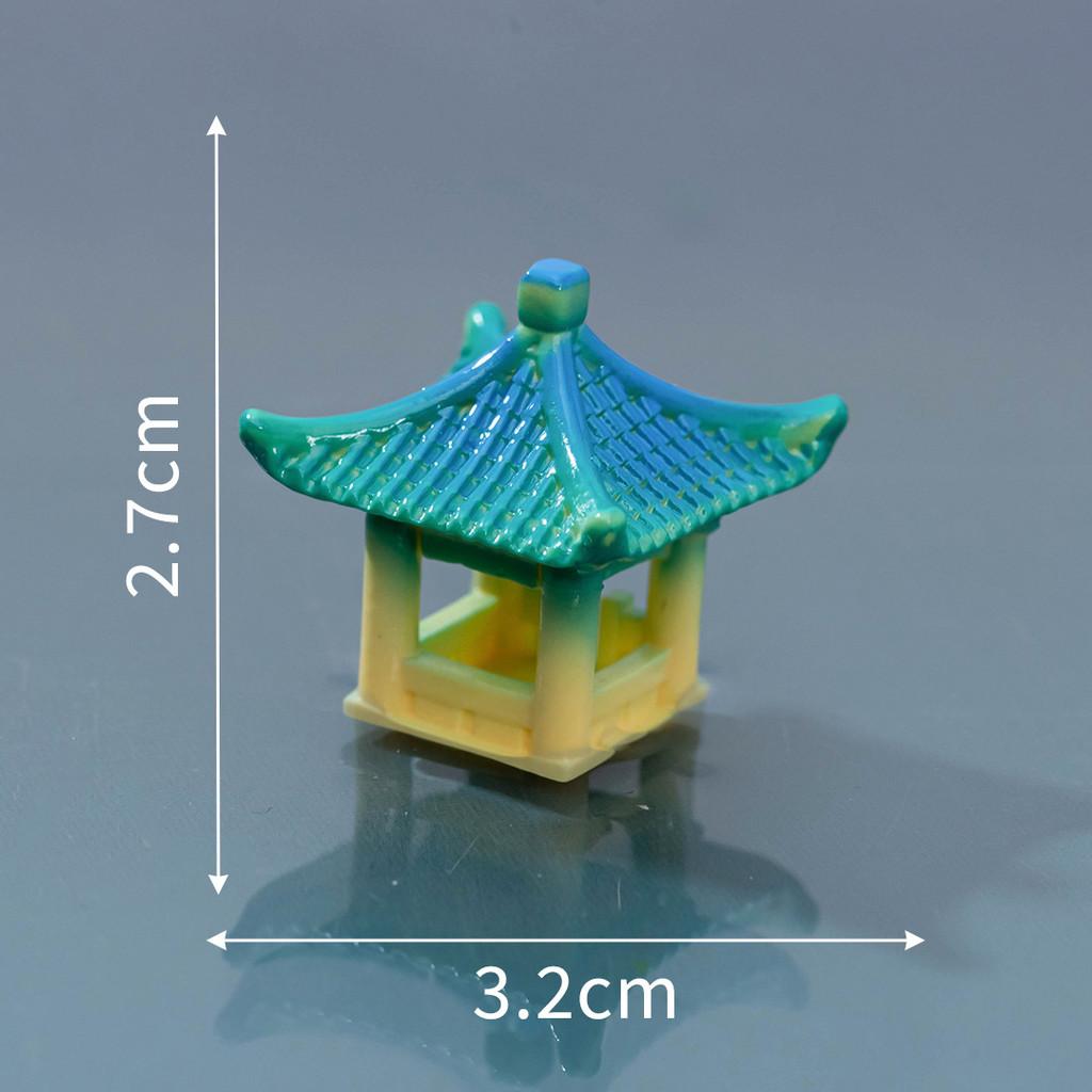 Traditional Chinese Resin Rockery Pavilion With Faux Rock And Tree For Garden Decor