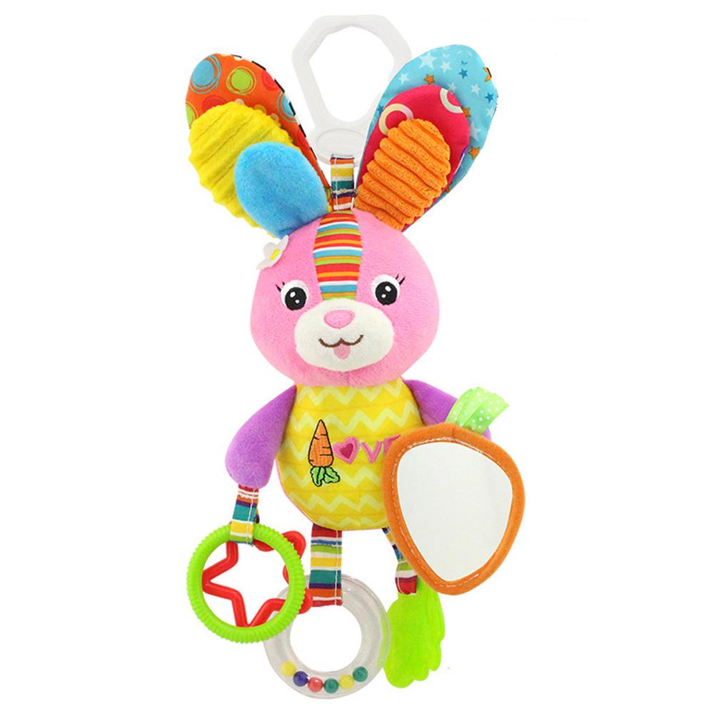 Cute Baby Bed Stroller Hanging Toys Teether Baby Rattle Mobiles Plush Animal Toys Baby Toys Gifts