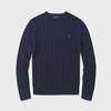 Men's Wool Round Neck Sweater with RL Pony Logo - Casual Paul Design