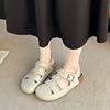 Мода 2025 Лето Женская Мода Ретро Матовая Замша ПУ С Открытым Носком Сандалии на Мягкой Подошве Спортивные Сандалии Пряжка Платформа Пляж