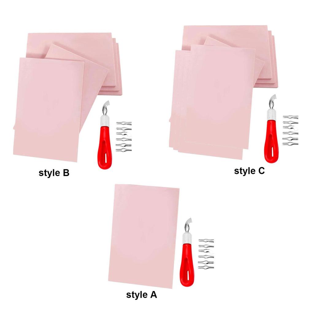 Резиновый блок для резьбы, лист для резиновых штампов, гравировальный блок для профессионалов, для рисования, для изготовления штампов, для начинающих, для крафт-проектов