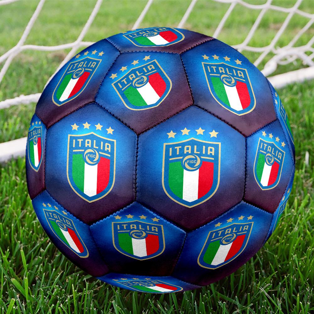 Italian Football Crest Printed Size 5 Soccer Balls, High-Quality, Anti-Slip, Protective Football, A Unique Gift , Birthdays, Christmas Gifts