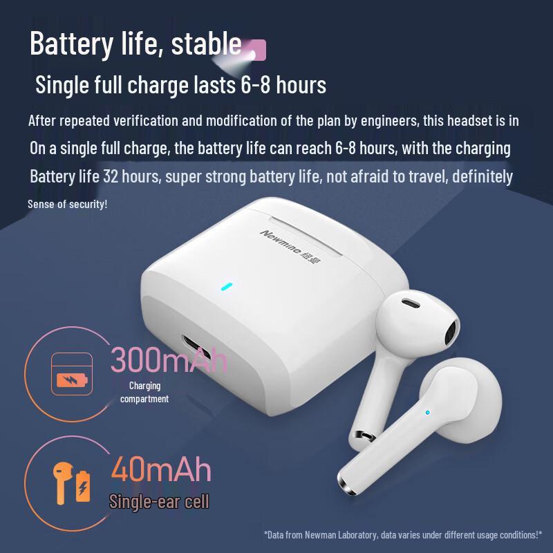 Newsmy TWS-X5 Active Noise Cancelling Half In-Ear Wireless Earbuds