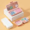 7-grid Medicine Box with Magnetic Buckle Foldable 7-day 1-week Pill Independent Packaging and Storage Small Medicine Box Unisex