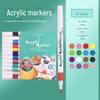 Acrylic Marker Pens for Primary School Students - Draw with Vibrant Colors, Waterproof and Quick-drying.