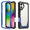 For iPhone 16 Case Detachable 2 in 1 TPU + PC Shockproof Phone Back Cover