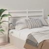 VidaXL Headboard White 206x4x100 Cm Solid Pine Wood 818441