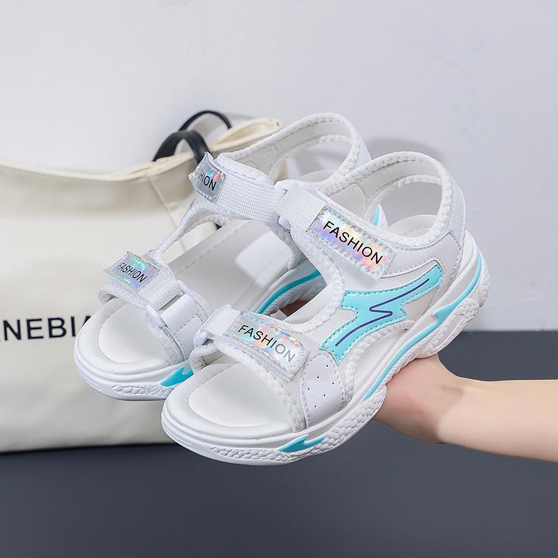Летняя детская мода легкие сандалии для отдыха на открытом воздухе на толстой подошве пляжная обувь тапочки женская обувь обувь для девочек