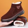 Winter New Men's Snow Boots Plush Warm Casual High-Top Boots
