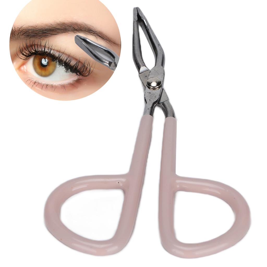 Y0309 Eyebrow Tweezers Stainless Steel Hair Removal Clip with Grinding Handle for Eyebrow Hair Beard