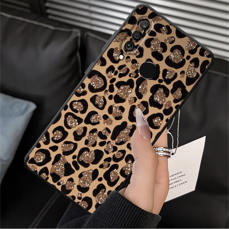 Phone Case for Huawei P30 P20 Pro P20 P40 Lite P20 Lite 2018 P Smart 2019 Soft Cover Cartoon Leopard Print Pattern