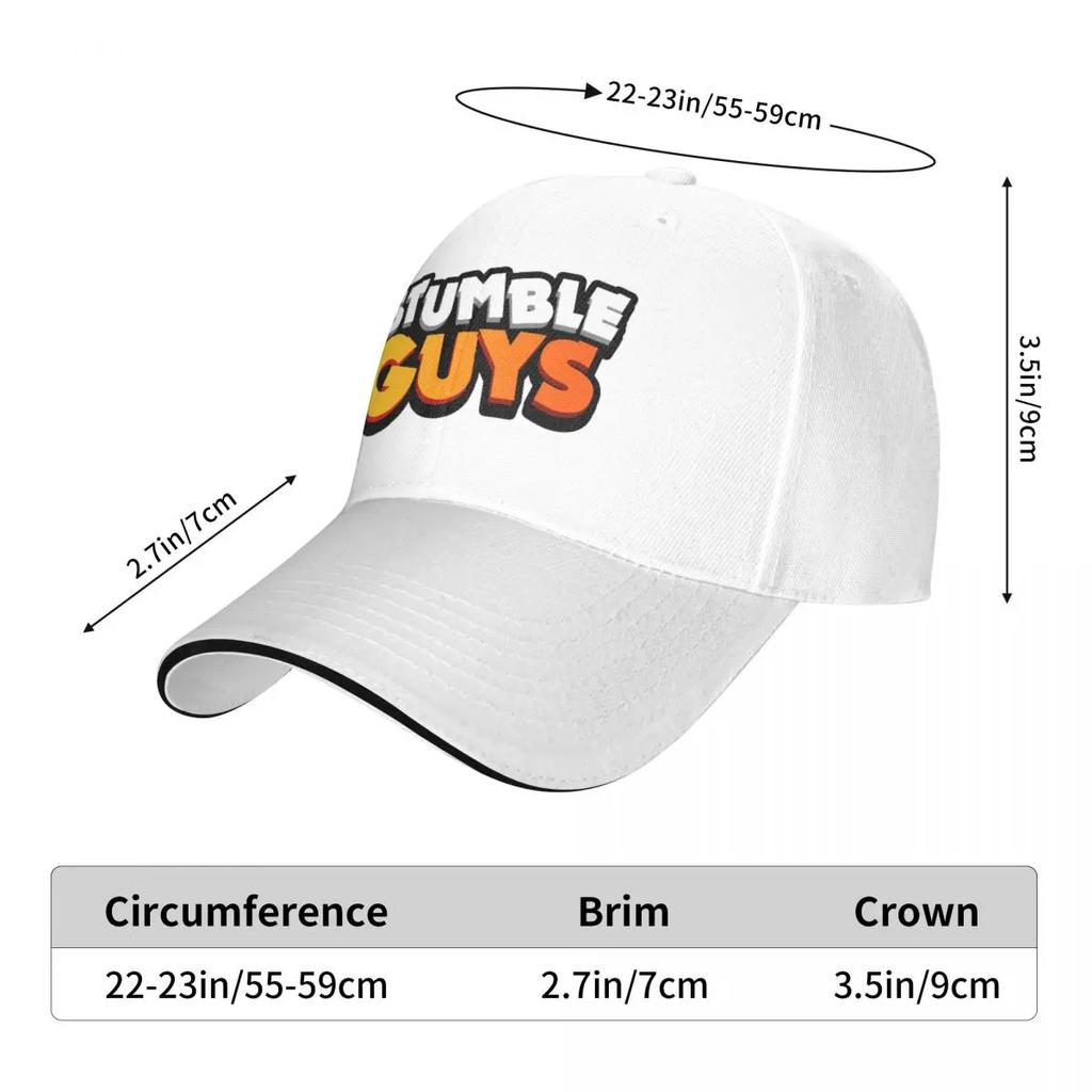 Бейсбольная кепка Stumble Guys Cartoon Hip Hop Game Sandwich Caps Unisex Adjustable Caps Hat Sport