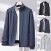 Мужская и женская солнцезащитная куртка с воротником-стойкой и длинным рукавом, однотонная застежка-молния, солнцезащитная одежда из ледяного шелка