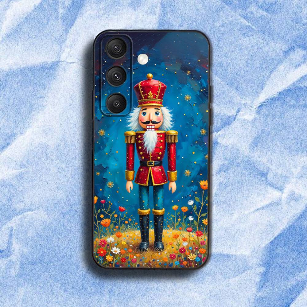 N-NutcrackerS C-Christmas Phone Case For Samsung S 25,24,23,22,30,21,10,9,Ultra,Plus,Lite,FE,4,5G Black Soft Case
