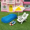 Multicolor Doll Swimming Pool Plastic Doll House Accessories Creative Dollhouse Pool Scene  Toy