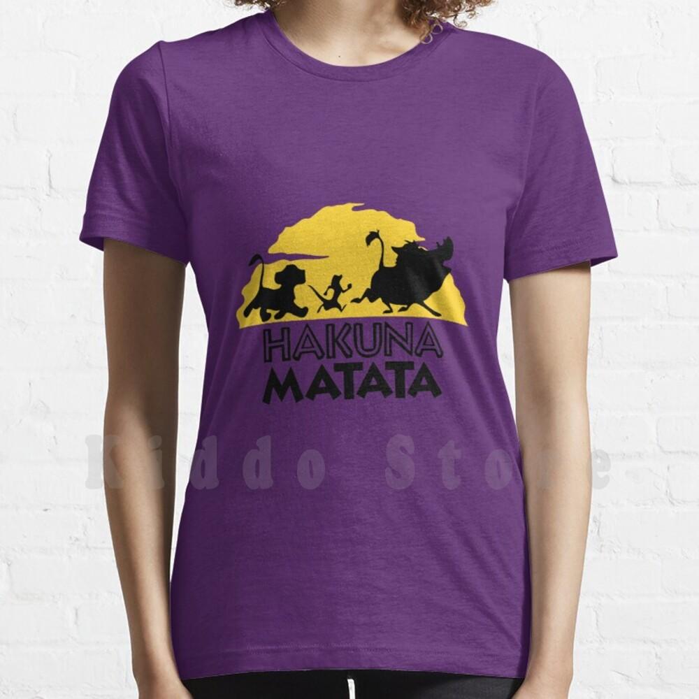 T Shirt Men Cotton Cotton S- No Worries Lion King Lion King Svg Simba Animal Kingdom It Means No Worries Simba The Lion King